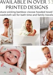 Bamboo Baby Hooded Towel Set
